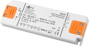 Goobay 60418 Lighting Transformer Suitable for indoor use 30 W electronic lighting transformer