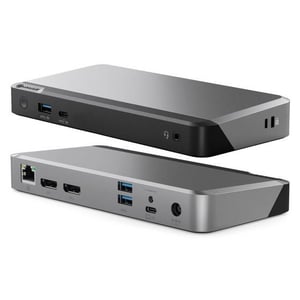 ALOGIC DUPRMX2-100 dockningsstation, kabelansluten USB 3.2 Gen 1 (3.1 Gen 1) Type-C, grå, svart