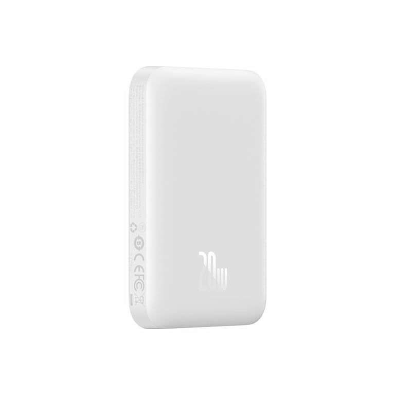 фото Зовнішній акумулятор (павербанк) Baseus Magnetic Bracket Mini Fast Charge Power Bank 6000mAh 20W White (P10059002223-00)