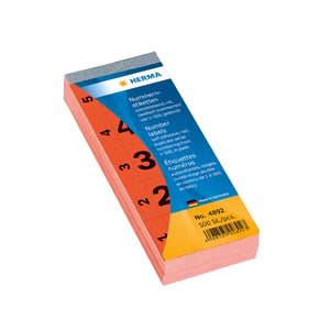 HERMA 4892 Self-Adhesive Rectangular Red Labels, 500 pcs.