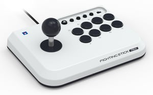 Hori Fighting Stick Mini Weiß, Schwarz – USB-Joystick für PC, PlayStation 4, PlayStation 5