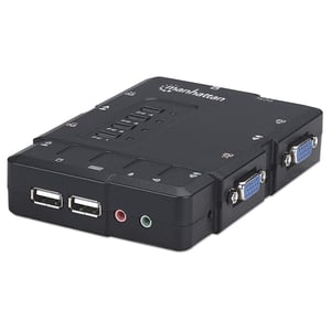 Manhattan 151269 KVM Switch, Black