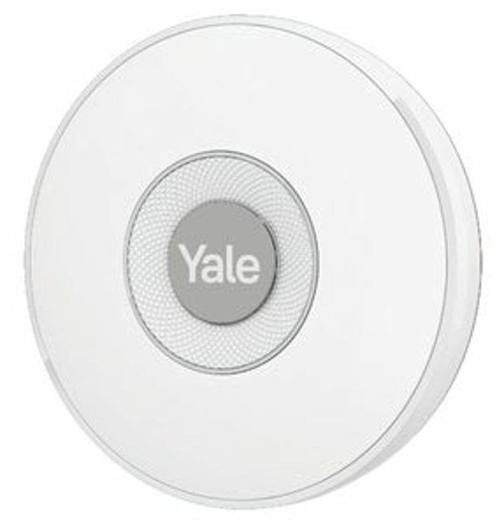 Yale Indoor Siren Syrena bezprzewodowa Wewnętrzna Szary, Biały