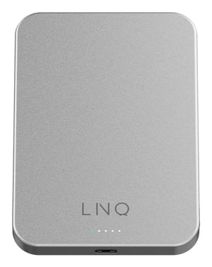LINQ LQWP052 bank mocy 5000 mAh Bezprzewodowe ładowanie Srebrny
