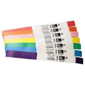 Zebra Z-Band UltraSoft Red, White Hospital Wristband