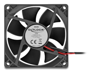 DeLOCK 67290 system chłodzenia komputerów Obudowa komputera Wentylator 8 cm Czarny 1 szt.
