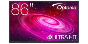 Optoma 1861RK interaktives Whiteboard 2,18 m (86") 3840 x 2160 px Touchscreen Schwarz HDMI