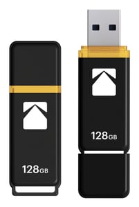 Kodak Classic K103 USB-Stick 128 GB, USB Typ A 3.2 Gen 1 (3.1 Gen 1), schwarz, gelb