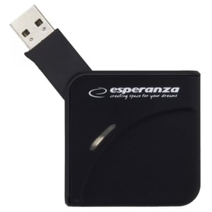 Esperanza EA130 USB 2.0 Card Reader, Black