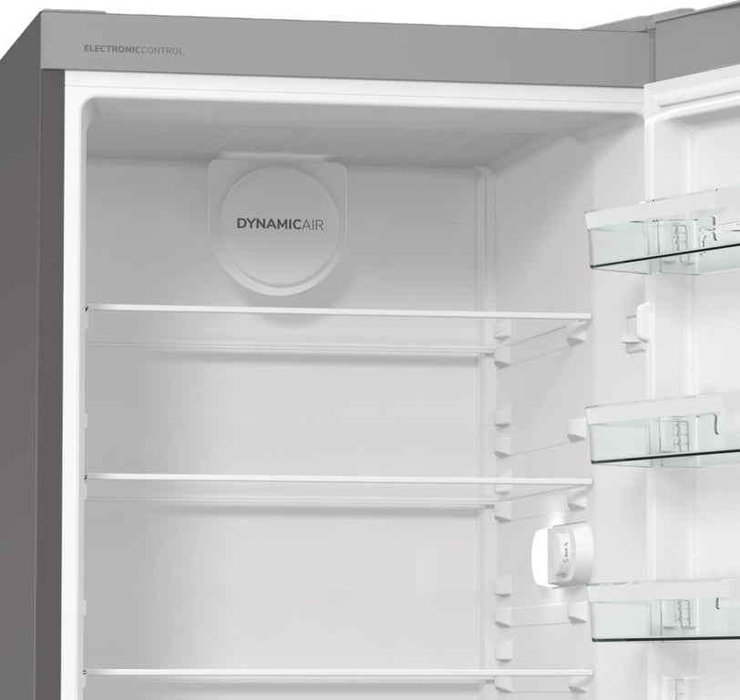 Gorenje R619EES5 lodówka Wolnostojący 398 l Szary, Metaliczny