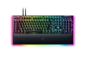 Razer BlackWidow V4 Pro USB Gaming Keyboard, QWERTZ German Layout, Black
