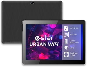 eSTAR URBAN 1021W WIFI 64 GB 25,6 cm (10.1") 2 GB Wi-Fi 5 (802.11ac) Android 11 Go edition Czarny