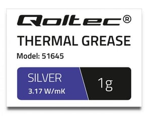 Qoltec 51645 thermal paste, 3.17 W/m·K, 1 g