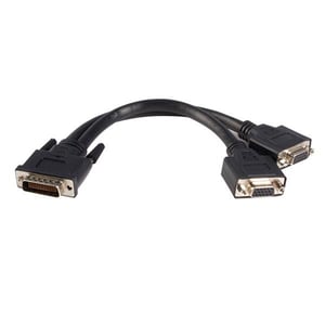 StarTech DMSVGAVGA1 Cable Adapter, 0.2 m, DMS 2 x VGA (D-Sub), Black