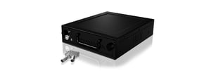 ICY BOX IB-148SSK-B 13.3 cm (5.25") Storage Drive Tray, Black