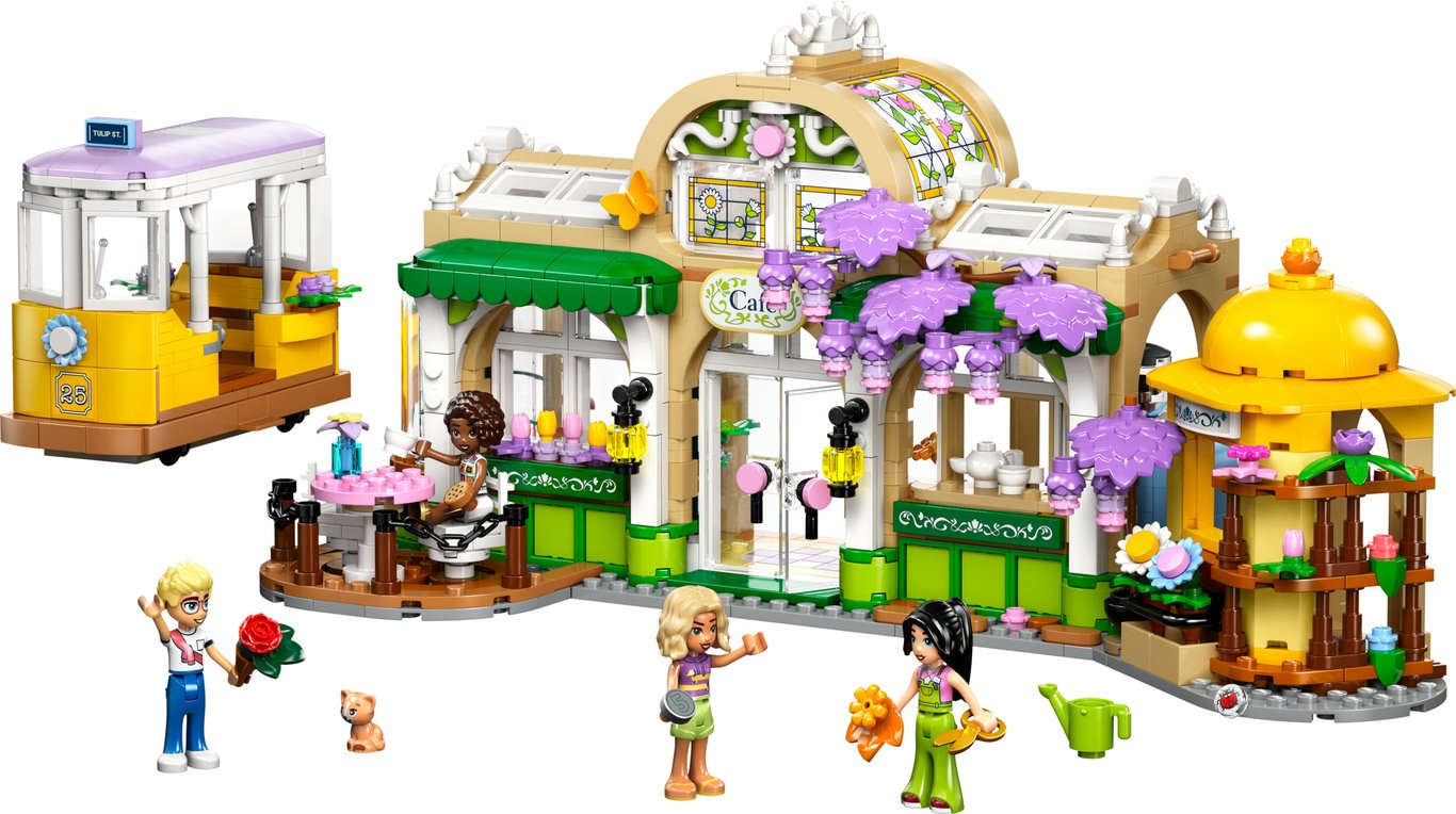 фото Блоковий конструктор LEGO Friends Кав’ярня з рослинами і квіткова крамниця (42671)