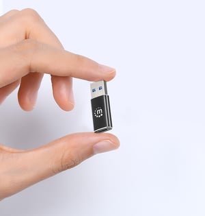 Manhattan 153980 przejściówka do kabli USB A USB C Czarny