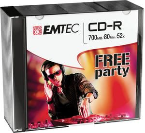 Emtec ECOC801052SL CD-R 700 MB 52x, 10-pack