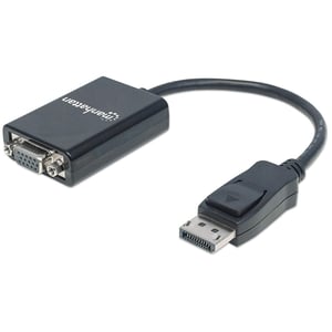 Manhattan 151962 kabeladapter 0,15 m DisplayPort VGA (D-Sub) Svart