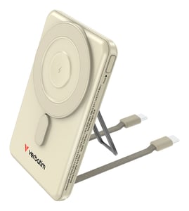 Verbatim 32253 Power Bank, Polymer, 5000 mAh, Wireless Charging, Gold