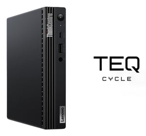 Teqcycle Lenovo Thinkcentre M70Q Intel® Core™ i5 i5-10500 16 GB DDR4-SDRAM 256 GB SSD Windows 11 Pro Mini PC Czarny