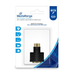 MediaRange MRCS171 adapter för HDMI- och DVI-I-kablar, svart