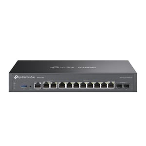 TP-Link Omada ER7412-M2 Router, 2.5 Gigabit Ethernet, Gigabit Ethernet, Black