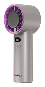 Verbatim Cool 'n' Go Ice Touch Gray, Purple Handheld Fan