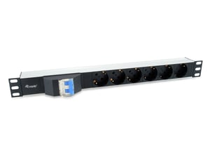 Equip 333312 Power Distribution Unit (PDU) with 6 x Power Outlets, 1U, Black