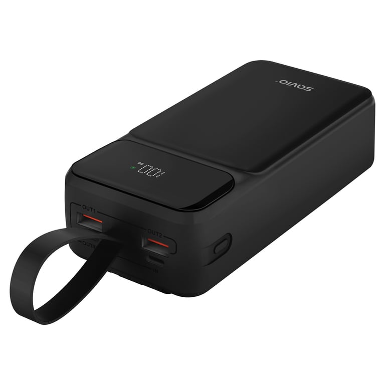 фото Зовнішній акумулятор (павербанк) Savio BA-10 10000mAh Black