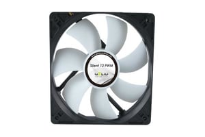 Gelid Solutions Silent 12 PWM Datorchassi Fläkt 12 cm Svart, Vit