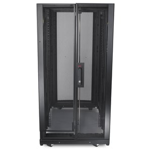 APC NetShelter SX 24U 600 mm x 1070 mm djup skåp, fristående, svart