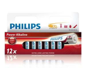 Philips Power Alkaline Rechargeable Battery LR6P12W/10