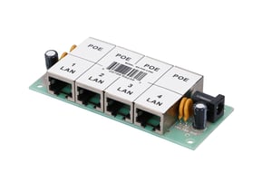 Extralink PoE-injektor med 4 portar, 4x 100 Mb/s RJ45, utan hölje
