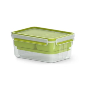EMSA CLIP & GO XL Lunchbox 2,3 l Grün, Transparent 1 Stk.