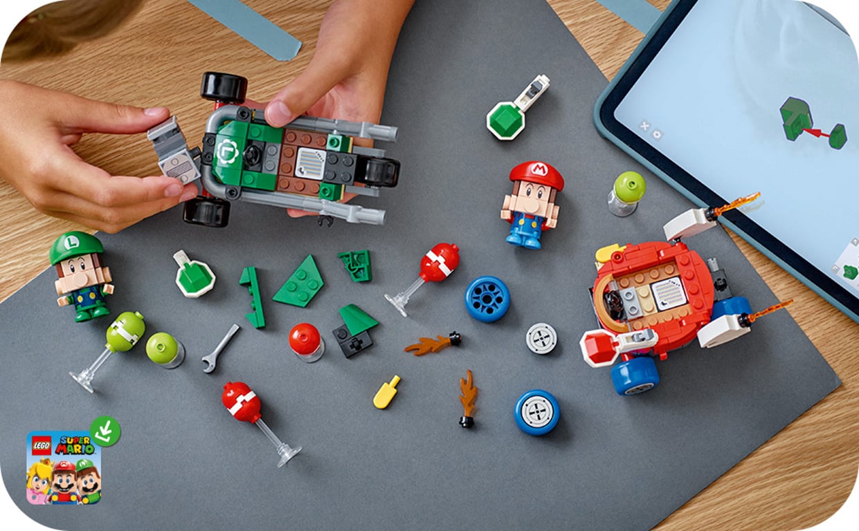 LEGO Super Mario Mario Kart™ – Baby Mario kontra Baby Luigi