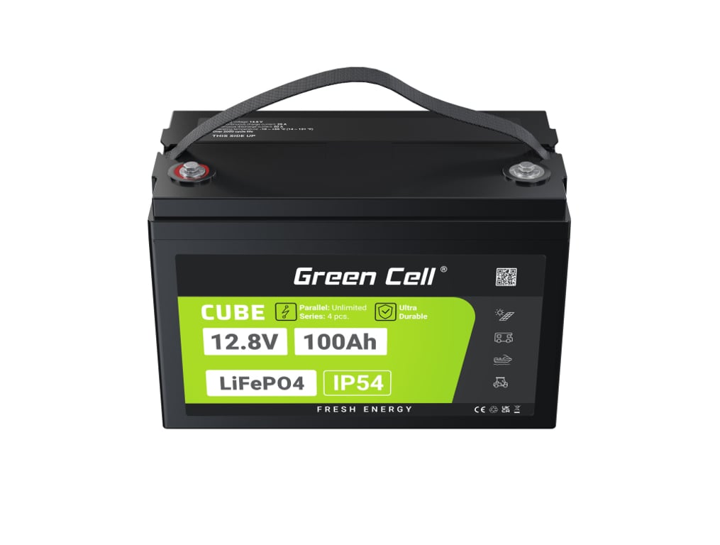 Green Cell CUBE Akumulator LiFePO4 100Ah 12.8V 1280Wh LFPGC12V100AH