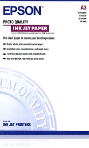Epson Photo Quality Inkjet Paper, DIN A3, 104 g/m², 100 sheets