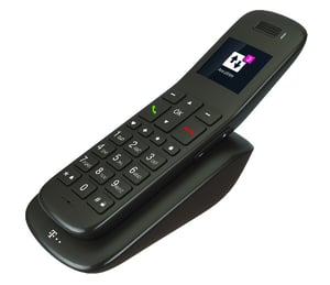 Telekom Speedphone 32 DECT-Telefon Name und Identifizierung des Anrufers Schwarz