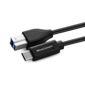 Microconnect USB3.1CB3 USB Cable, USB 3.2 Gen 1 (3.1 Gen 1), 3 m, USB-C to USB-B, Black