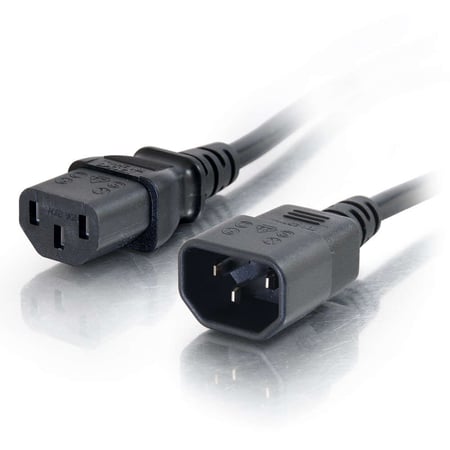 C2G 88503 Czarny 2 m IEC C13 IEC C14