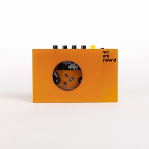 WE ARE REWIND 252426 Kassettenrekorder Tragbarer Kassettenrekorder 1 Kassette(n) Orange