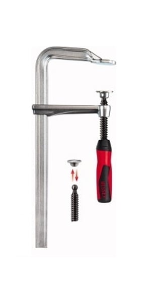 BESSEY GZ40-2K klamra Zacisk F. 40 cm Czarny, Czerwony, Stal nierdzewna