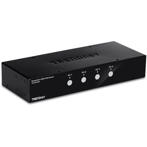 Trendnet TK-441DP KVM-Switch, schwarz