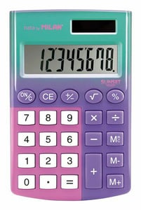 Milan Sunset Taschenrechner Desktop Einfacher Taschenrechner Violett