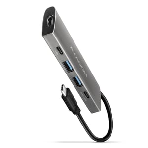 Axagon HMC-5G2 Wired USB 3.2 Gen 2 (3.1 Gen 2) Type-C Docking Station, Gray