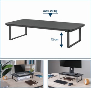 Gembird MS-TABLE-03 Monitorhalterung / -ständer Schreibtisch Schwarz