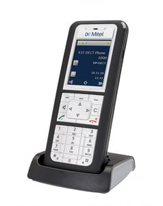 Mitel 632d DECT-telefon Svart, Silver