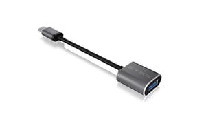 ICY BOX IB-CB010-C USB Cable USB 3.2 Gen 1 (3.1 Gen 1) USB-C to USB-A Anthracite