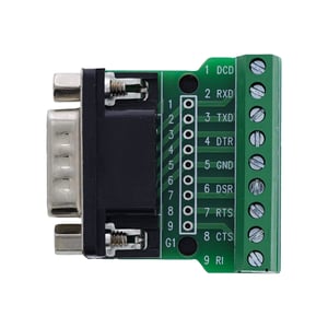 InLine 92501D wtyczka Terminal block / D-Sub 9 Czarny, Zielony